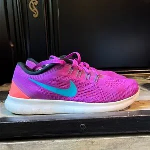 Nike | Shoes | Nike Pink And Blue Athletic Shoes Vibrant  display picture 1
